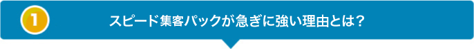 スピードDMパックが急ぎに強い理由とは?